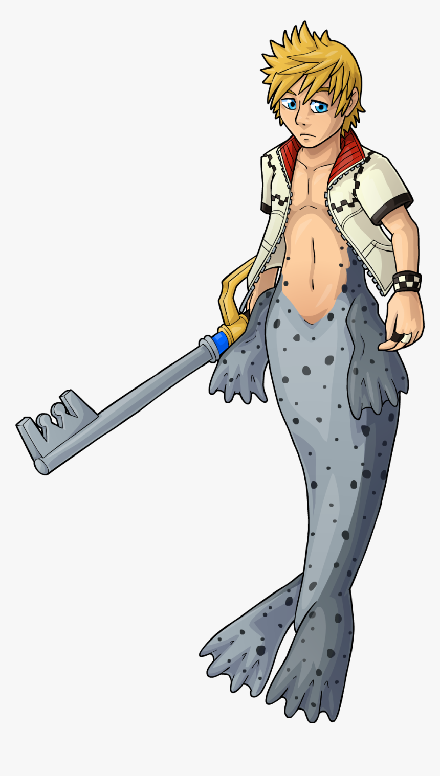 Roxas Merman - Cartoon, HD Png Download