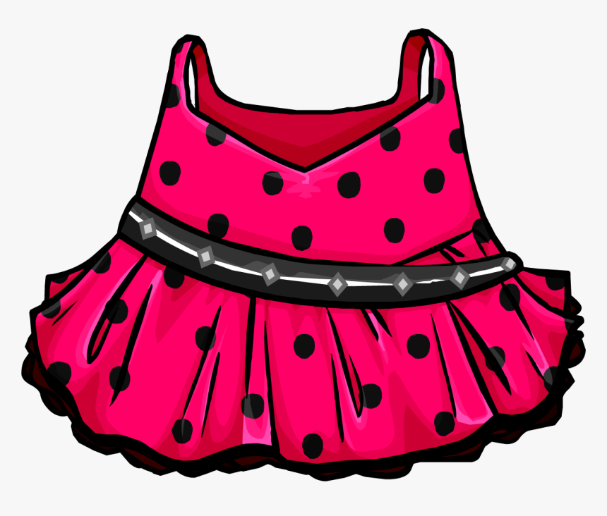 Clipart Clothes Polka Dot - Club Penguin Dresses, HD Png Download