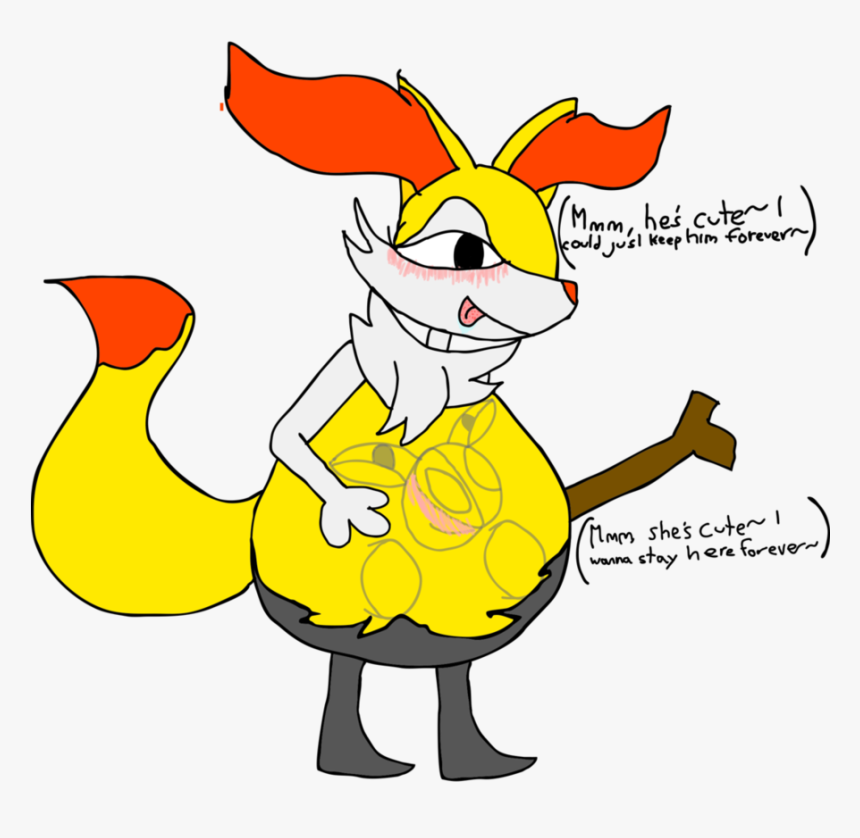 Brias In Braixen S Belly By Undernom - Fnaf Sl Stomach Ache, HD Png Download