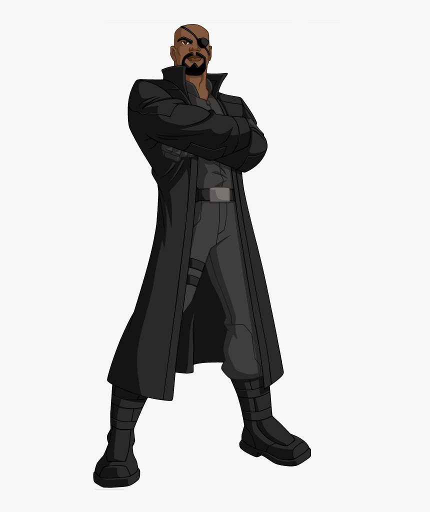 Nick Fury Png Photo - Nick Fury Avengers Cartoon, Transparent Png