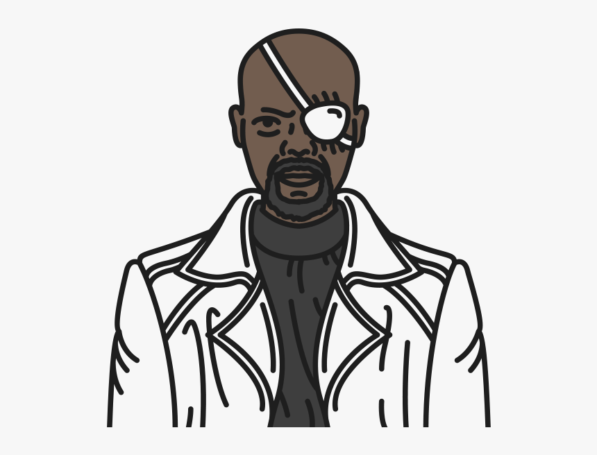 5 Nick Fury Marvel Universe Films, - Illustration, HD Png Download