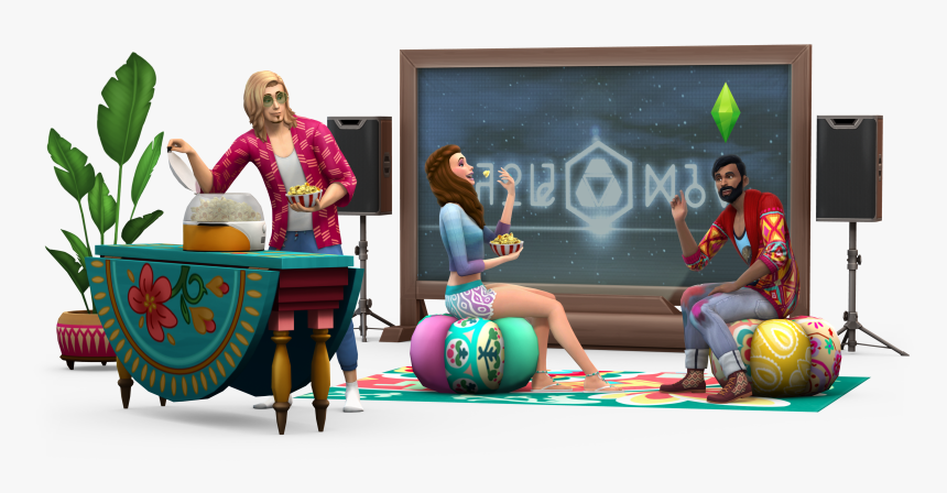 Sims 4 Movie Hangout Stuff, HD Png Download