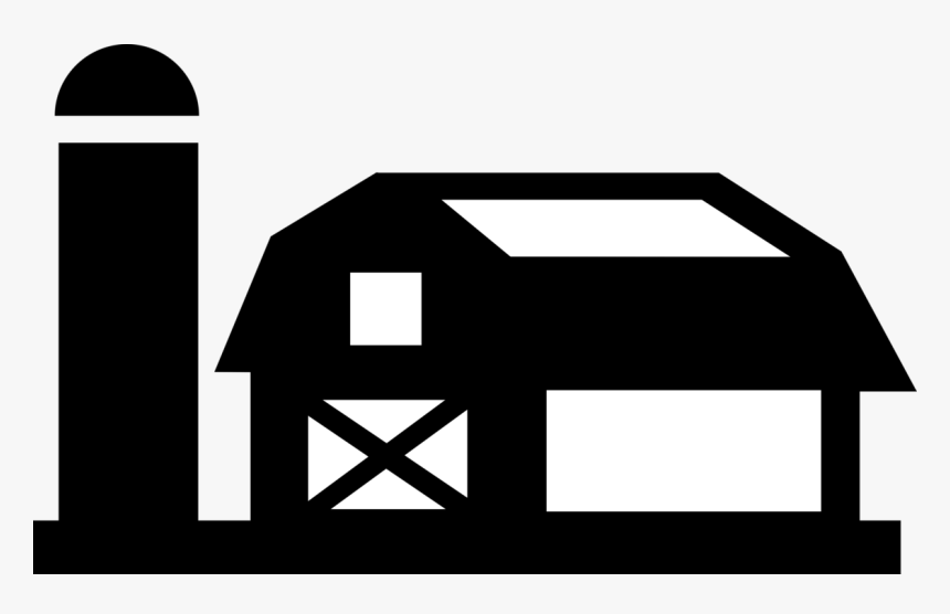 Silo Farnham Farm Clip Art Vector Graphics - Barn Simple Vector, HD Png Download