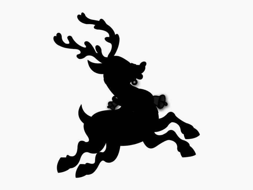Santa Claus S Reindeer Rudolph Santa Claus S Reindeer - Cartoon Reindeer Transparent Background, HD Png Download