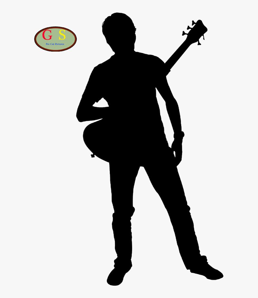 Rock Band Silhouette Musical Ensemble Clip Art - Guitarist Silhouette Png, Transparent Png