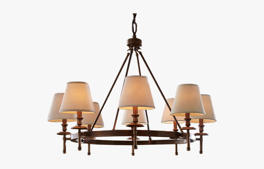 Pottery Barn Collins Aged Bronze Chandelier, HD Png Download