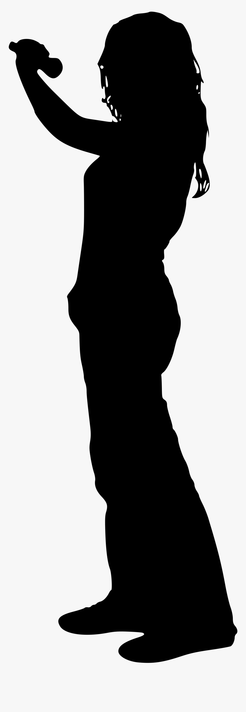 Rock Band At Getdrawings Com Free For - Female Singer Silhouette Png, Transparent Png