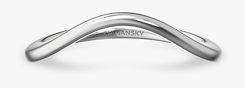 Silhouette Band 18k White Gold - Clothes Hanger, HD Png Download