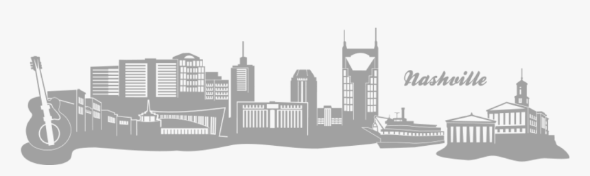 Nashville Skyline Silhouette Png - Nashville Skyline Transparent, Png Download