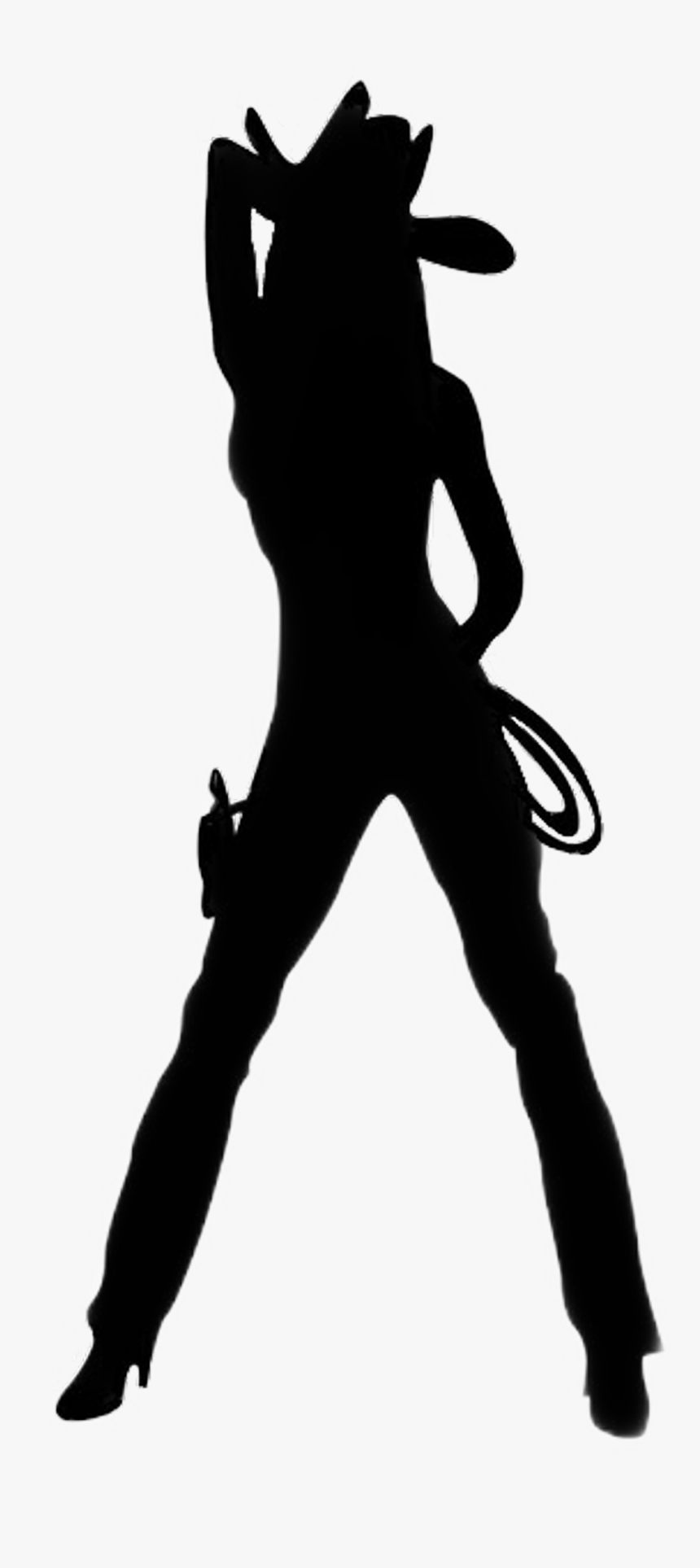 Cowgirl Silhouette Png, Transparent Png