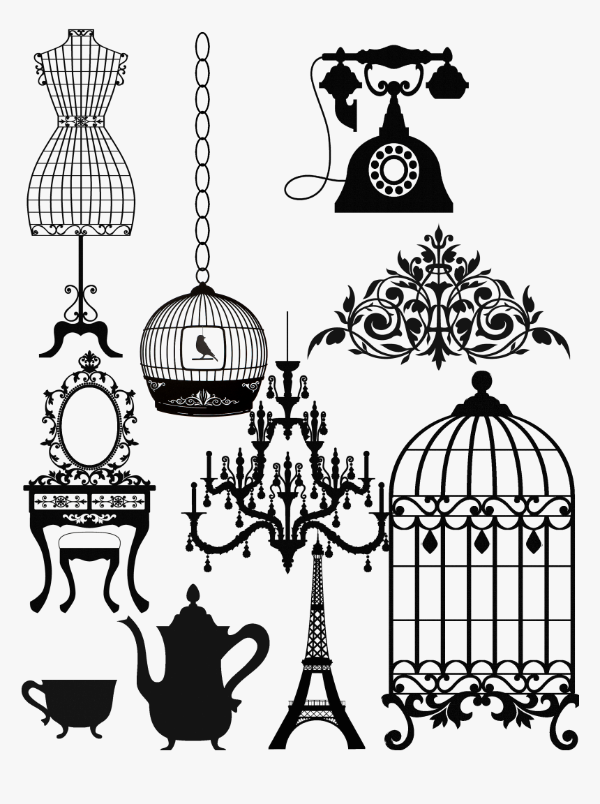 Chandelier Clipart Clear Background - Paris Clip Art, HD Png Download