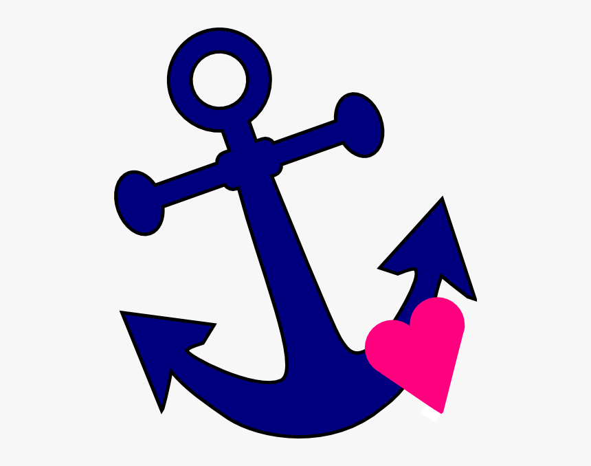 Anchor With Heart Clipart, HD Png Download