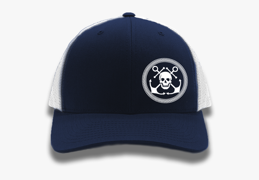 Navy Anchor & Skull Flexfit Trucker Hat 
 Class - Baseball Cap, HD Png Download