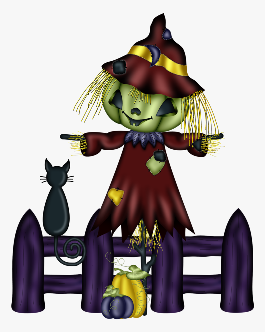Scarecrow Transparent Thanksgiving - Cartoon, HD Png Download
