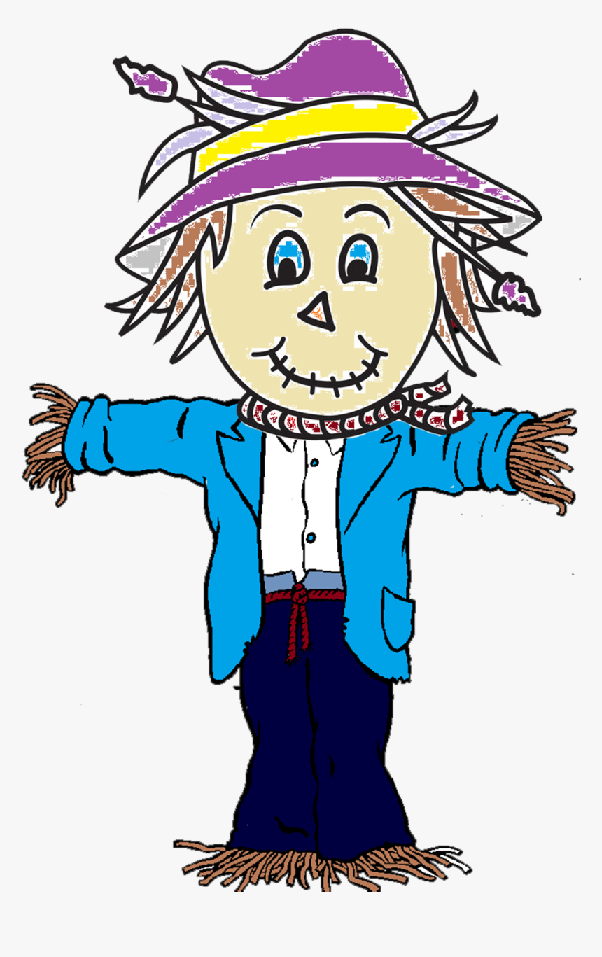 Transparent Scarecrow Png - Scarecrow Clipart Black And White Free, Png Download