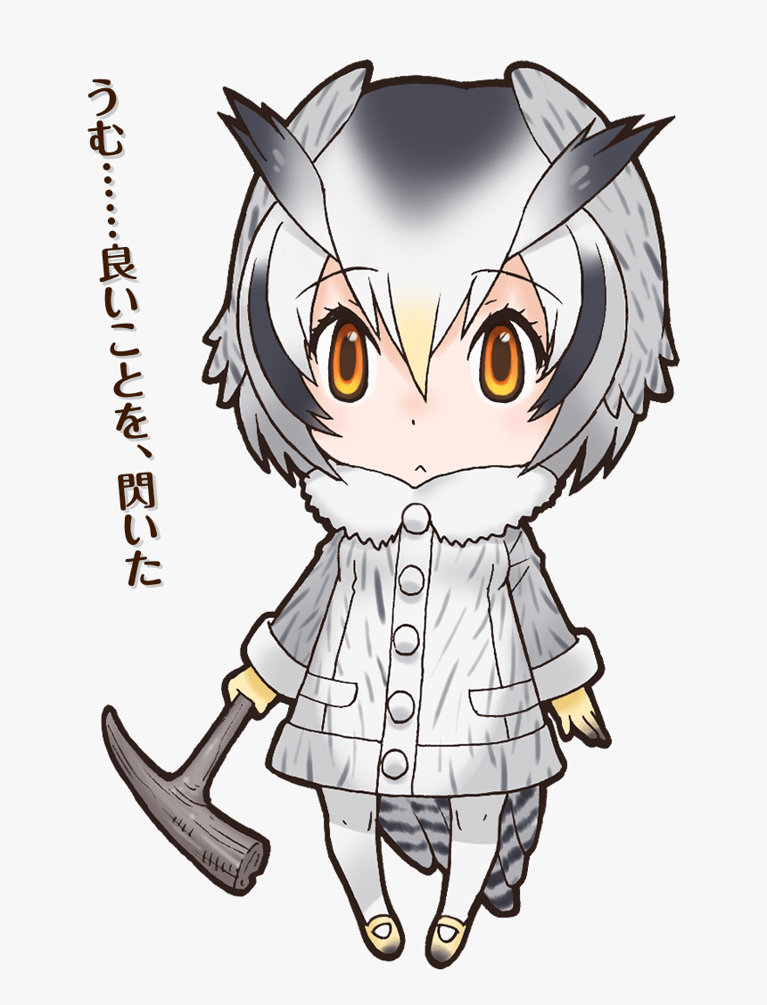 Japari Library - Northern White Faced Owl Kemono Friends, HD Png Download
