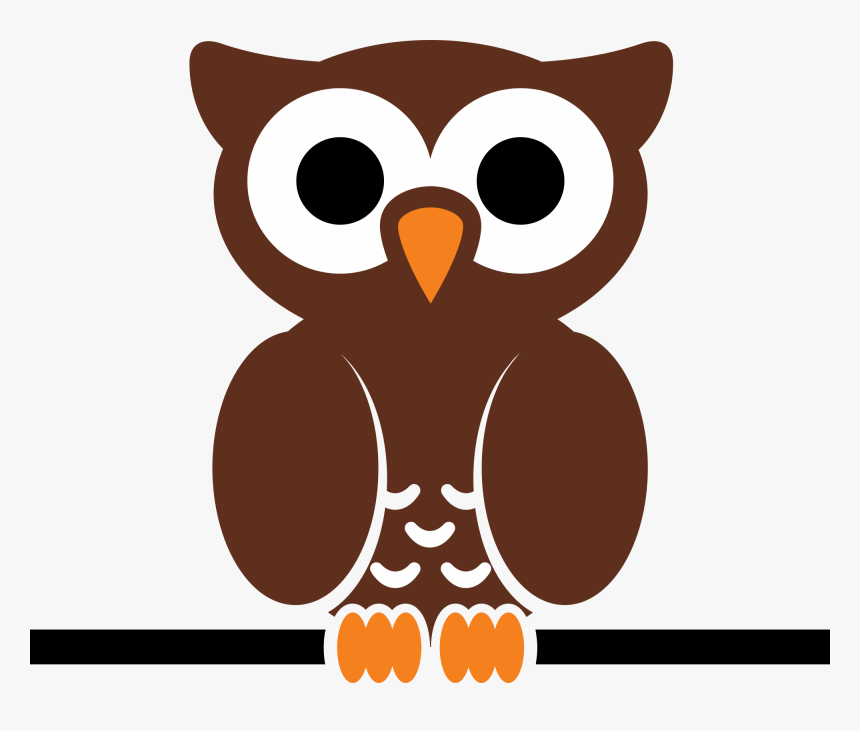 Black And White Owl Clip Art Apps Directories - Great Horned Owl Cartoon, HD Png Download