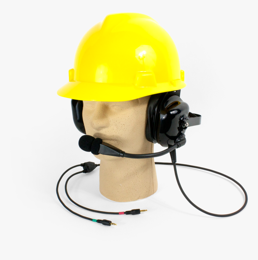 Hard Hat With Headphones, HD Png Download
