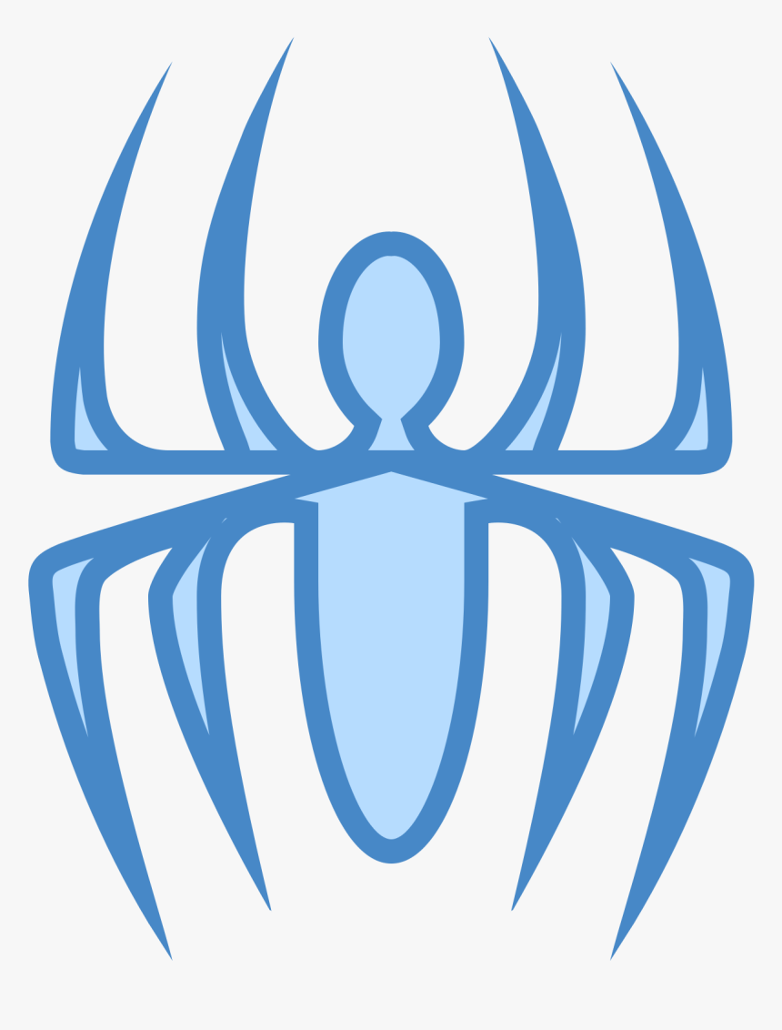 Spider Man Computer Icons Symbol - Spiderman Logo Blue Transparent, HD Png Download