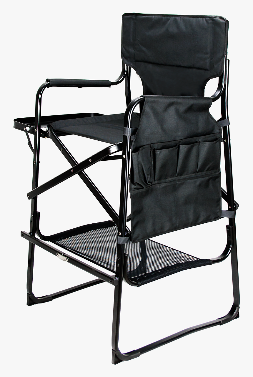 Ver Beauty Black Tall Aluminum Director Chair With - Chair, HD Png Download