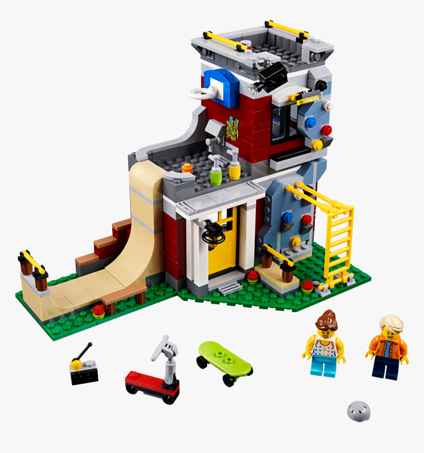 Modular Skate House - Lego Creator 2018 Sets, HD Png Download
