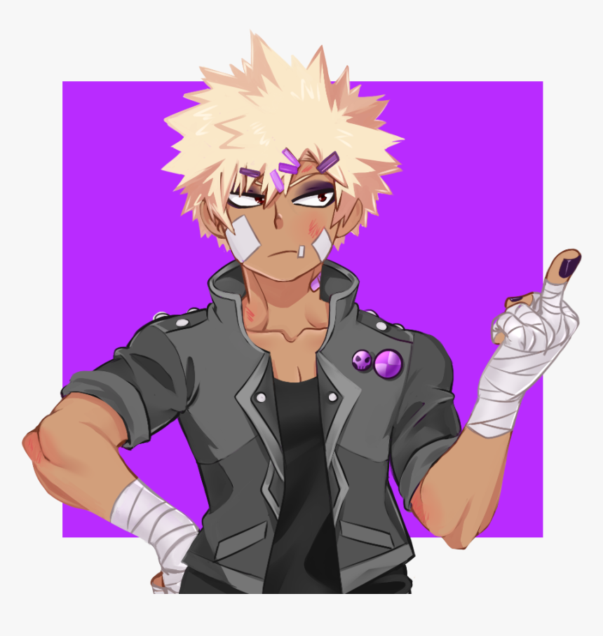 A Goth/punk Bakugou, Which Might As Well Be Canon Because - Goth Bakugou, HD Png Download