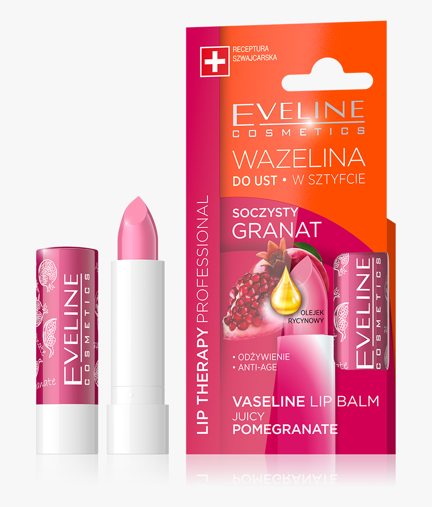 Eveline Lip Therapy Vaseline Lip Balm Juicy Pomegranate, HD Png Download