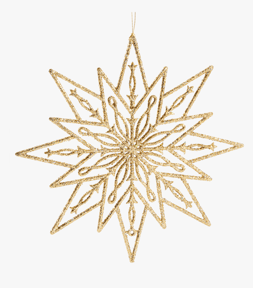 Star With Glitter, Gold - 12 Шт, HD Png Download