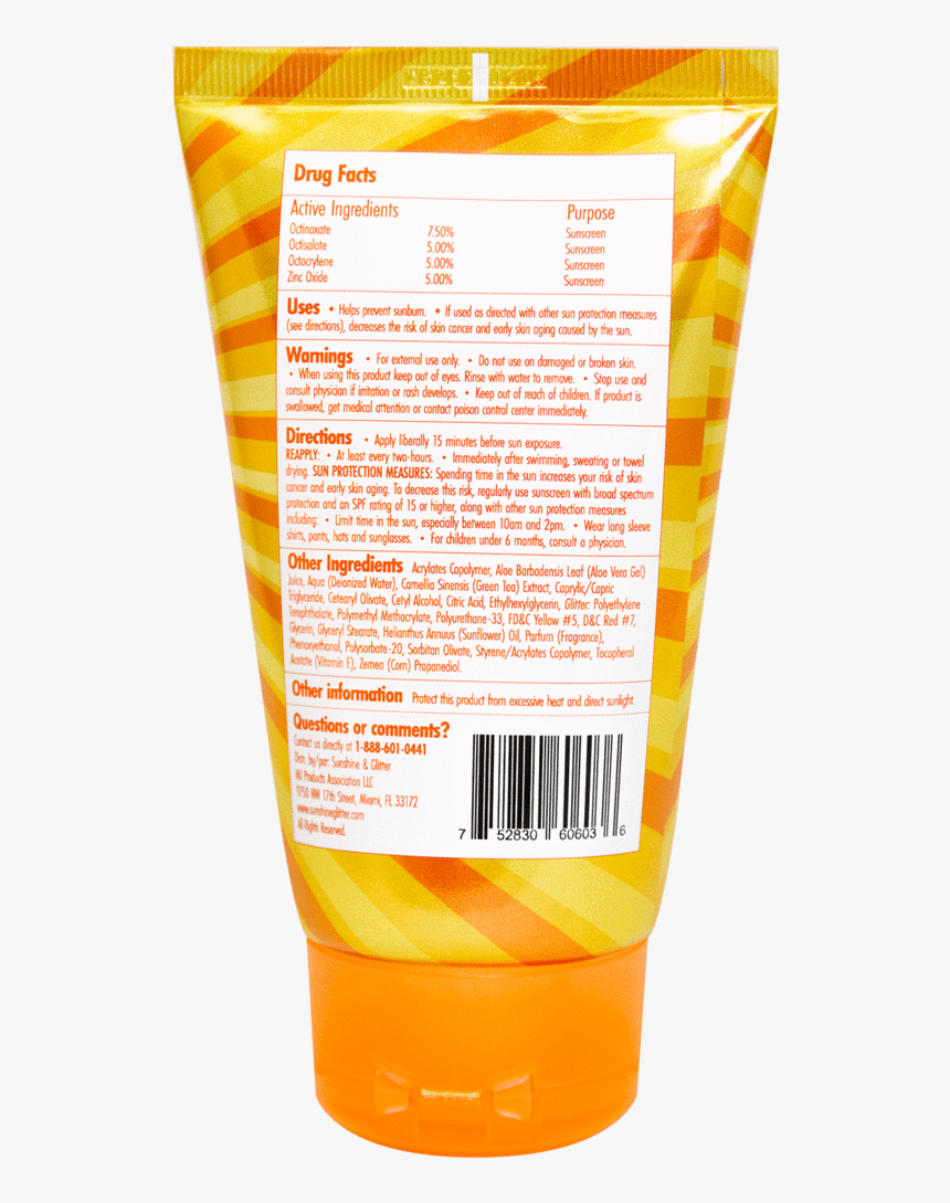Sunshine & Glitter Seastar Sparkle Spf 50 Mango Tango - Hair Care, HD Png Download