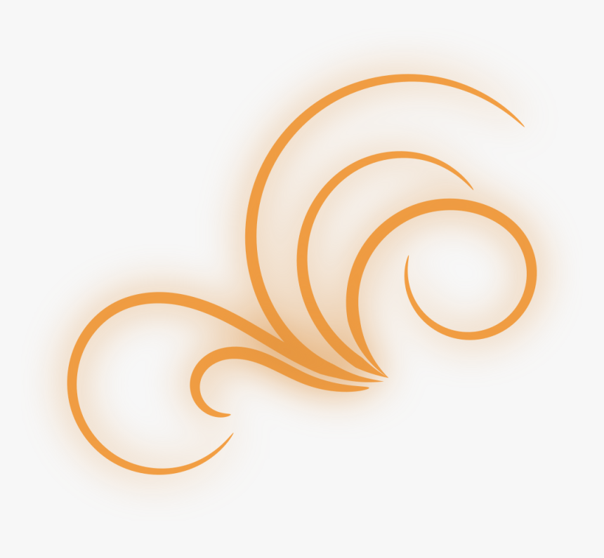 Orange Flourish Png, Transparent Png