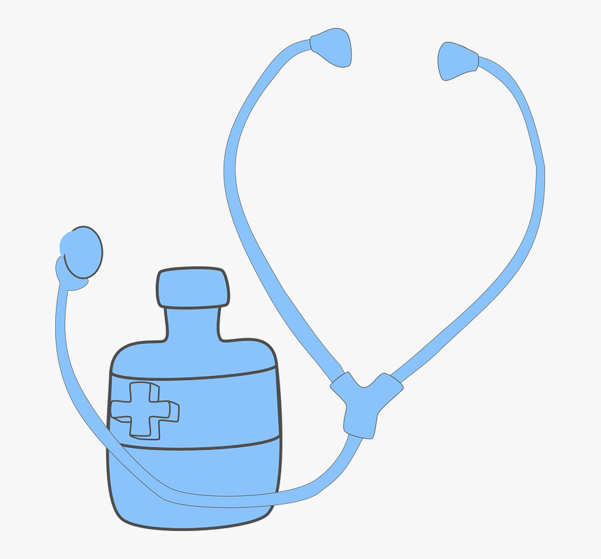 Stethoscope Clip Blue, HD Png Download