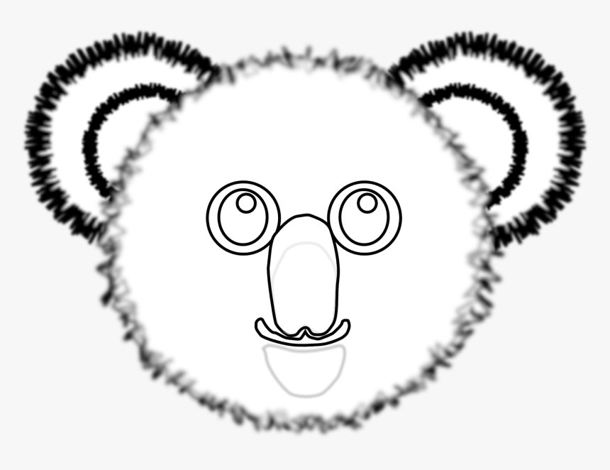 Clip Arts Related To - Koala Bear Face Colouring, HD Png Download