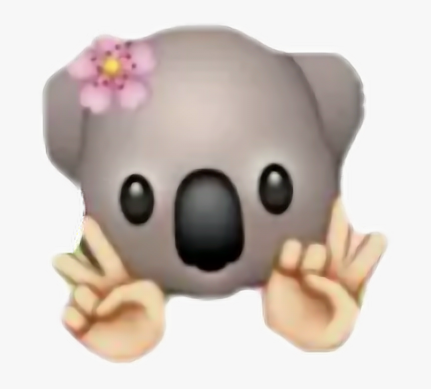 #emoji #italy #mani #fiore #koala ✌🏻️🐨🌸#freetoedit - Teddy Bear, HD Png Download
