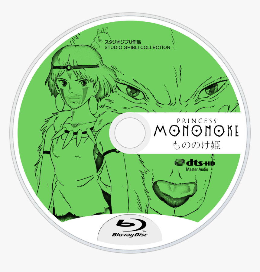 Princess Mononoke Bluray Disc Image - My Neighbor The Yamadas Blu Ray, HD Png Download