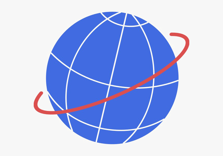Orbit Transparent Png - Clipart Globe, Png Download
