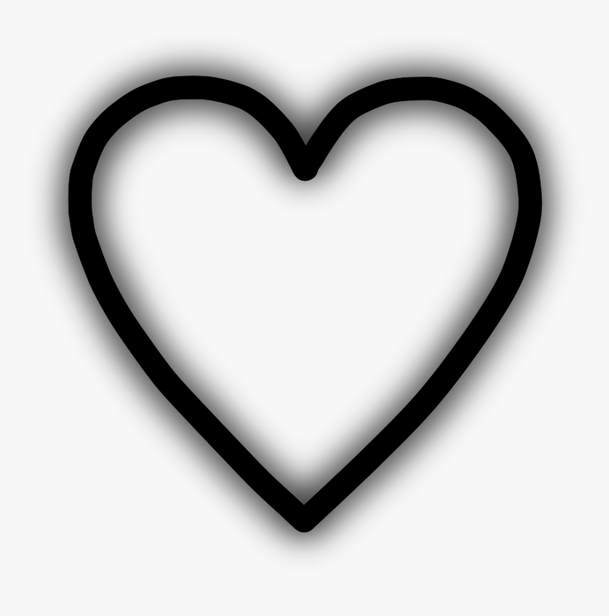 Neon Heart Love Freetoedit Black 귀여운 可愛い Mimi Ftesticke - Heart, HD Png Download