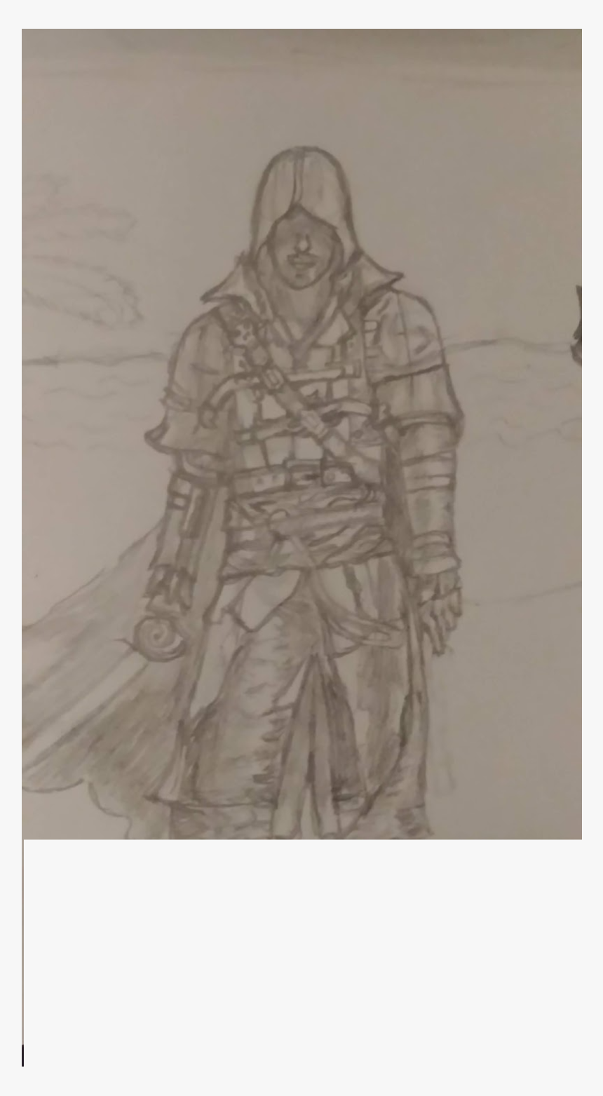 Transparent Edward Kenway Png - Sketch, Png Download