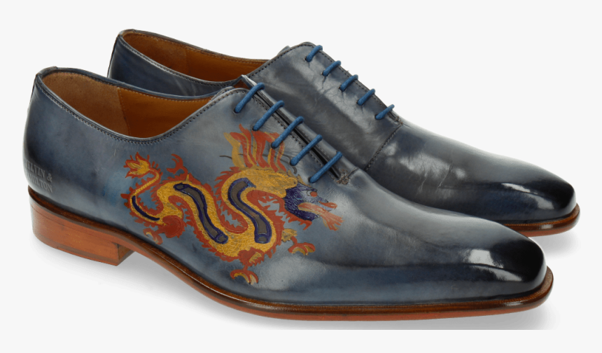 Oxford Shoes Clark 6 Moroccan Blue Dragon - Leather, HD Png Download
