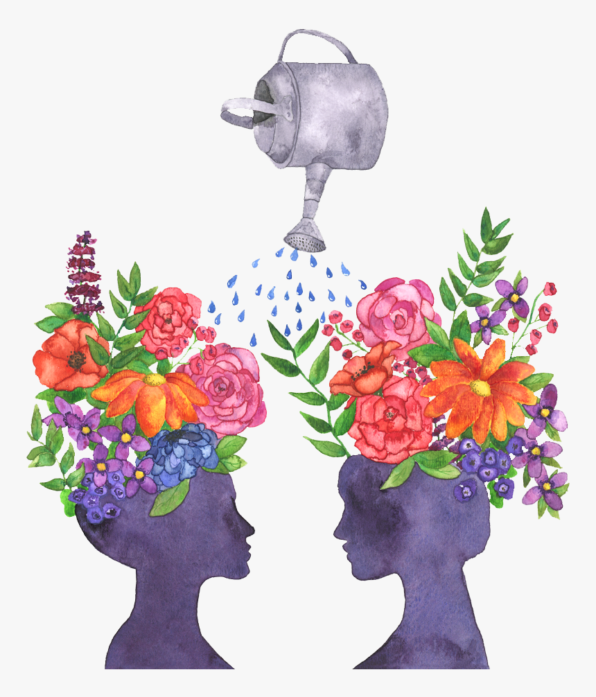 Women Bloom Together Floral Watercolor Print - Bouquet, HD Png Download