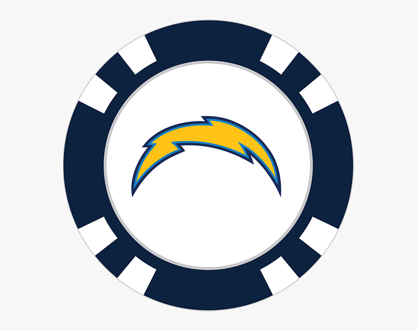 Los Angeles Chargers Poker Chip Ball Marker - Transparent Background Poker Chips Png, Png Download