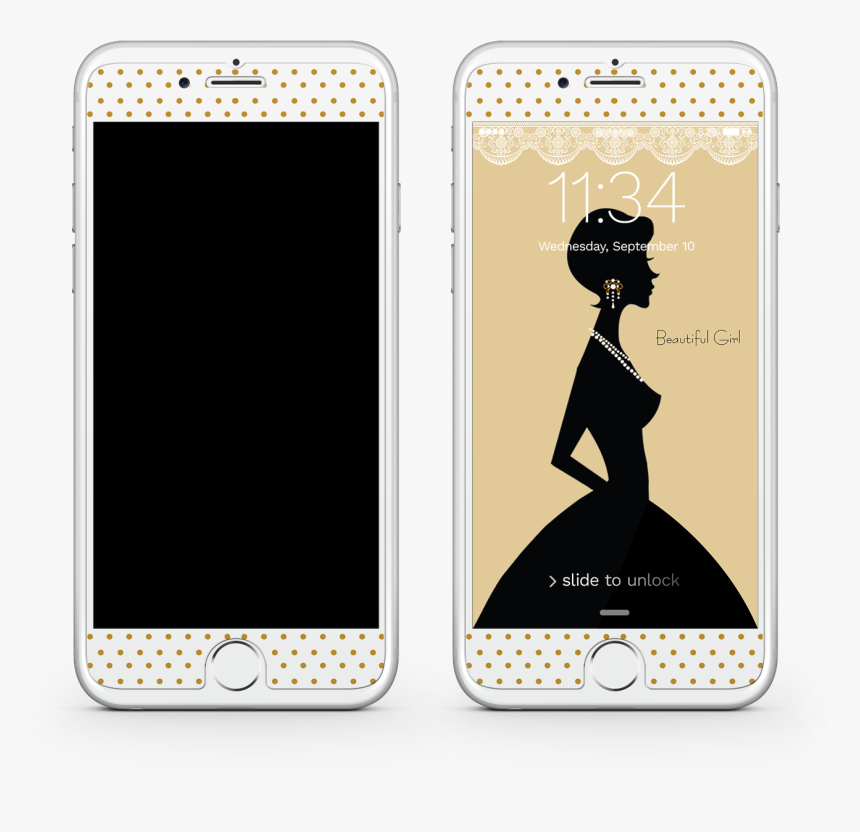 Transparent Smart Phone Png - Iphone 7 Image Silhouette, Png Download
