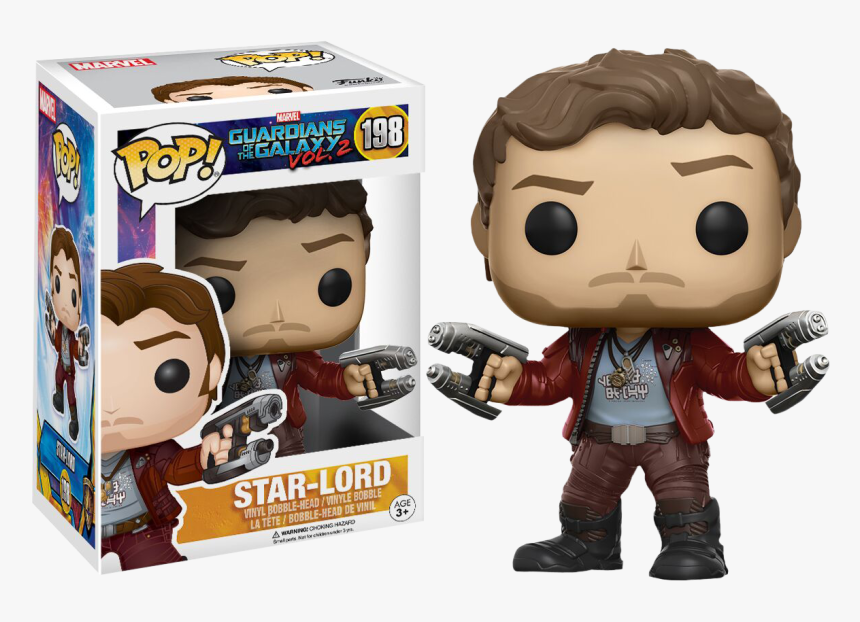 Transparent Peter Quill Png - Guardians Of The Galaxy 2 Star Lord Pop, Png Download