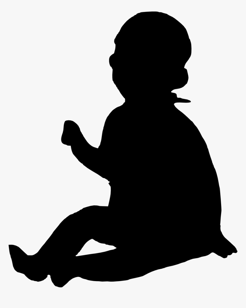 Silhouette Woman Photography Clip Art - Baby Silhouette Png, Transparent Png