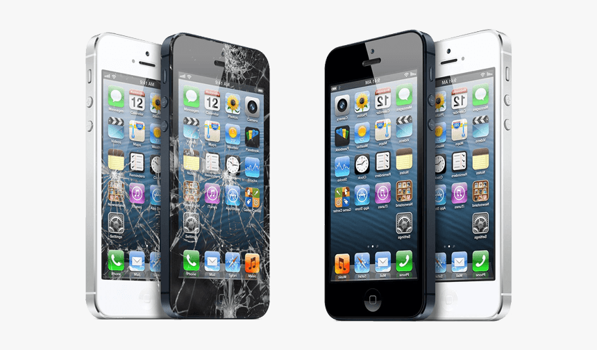 Broken Phone And Fixed Phone, HD Png Download