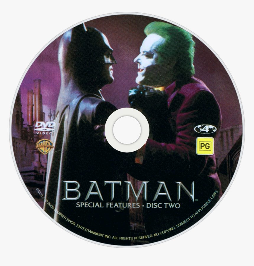 Batman Dvd Disc Image - Batman 1989 Dvd Disc, HD Png Download