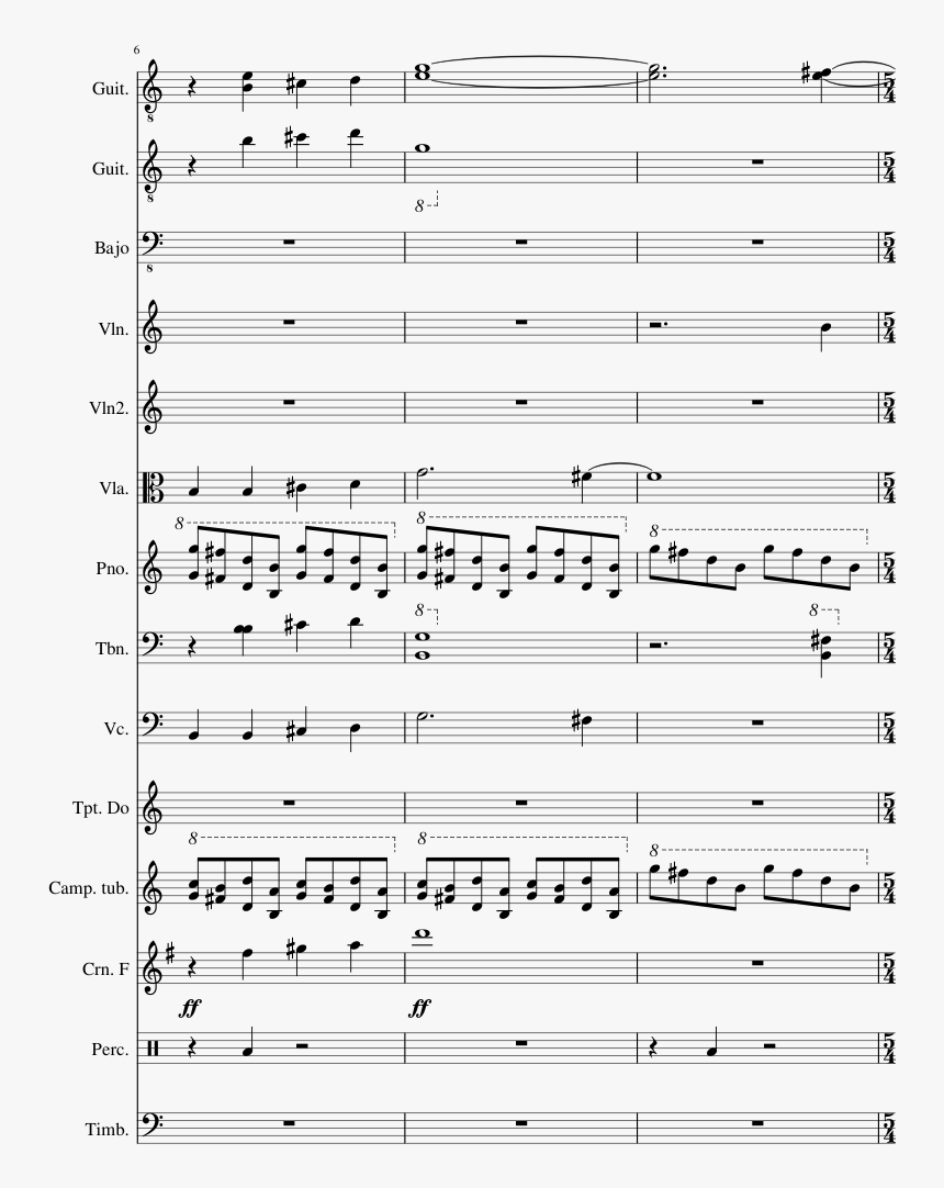 Batman 1989 Opening Theme Sheet Music Composed By Danny - War Hypnotic Brass Ensemble Sheet Music Trumpet, HD Png Download