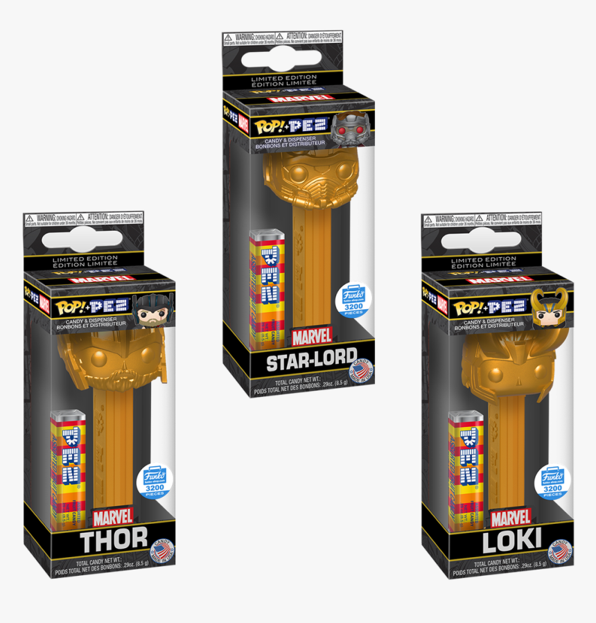 Funko Pez Marvel Gold, HD Png Download
