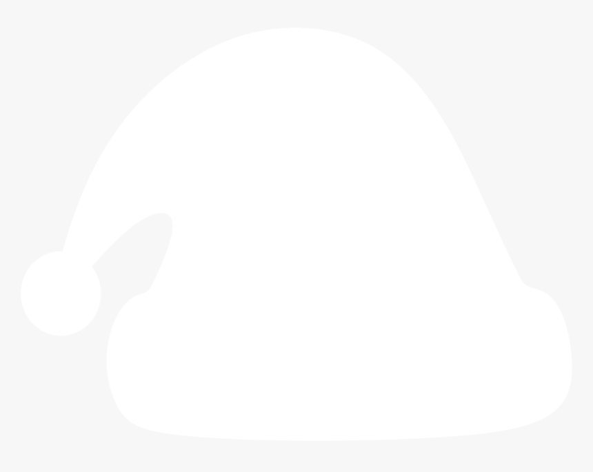 Santa Hat Silhouette By Paperlightbox - Santa Hat White Png, Transparent Png