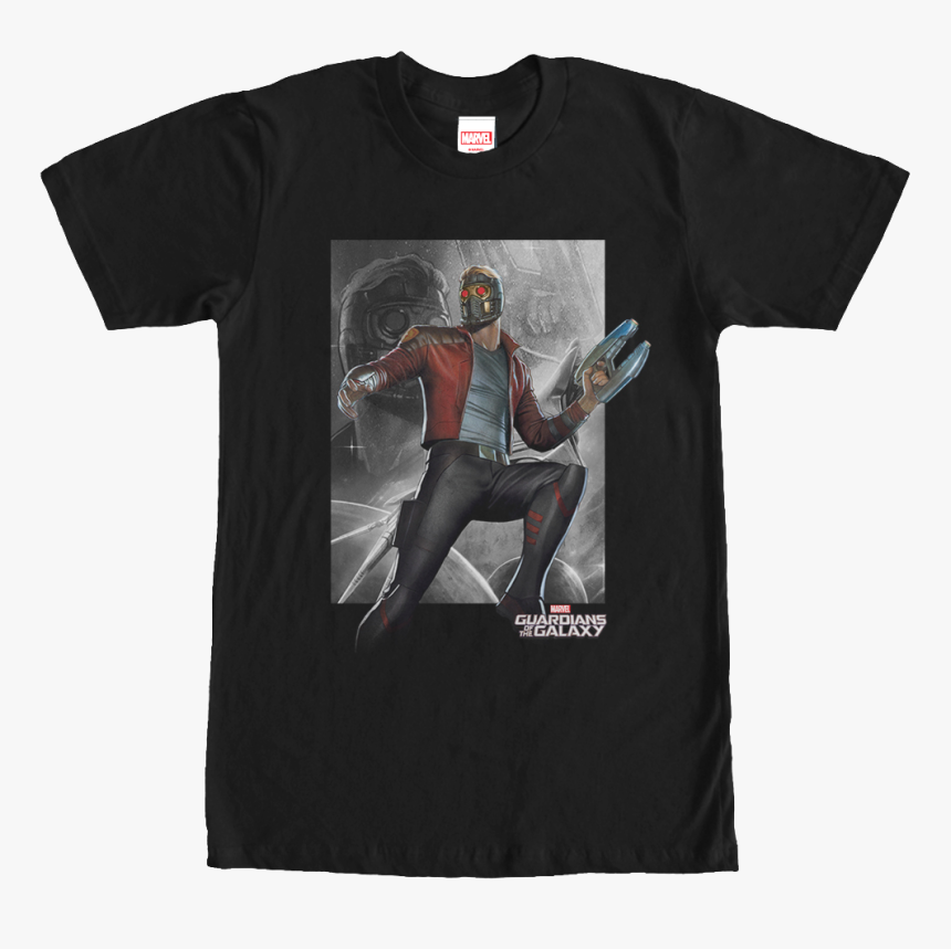 Marvel Comics Star Lord Guardians Of The Galaxy T Shirt - Star-lord, HD Png Download