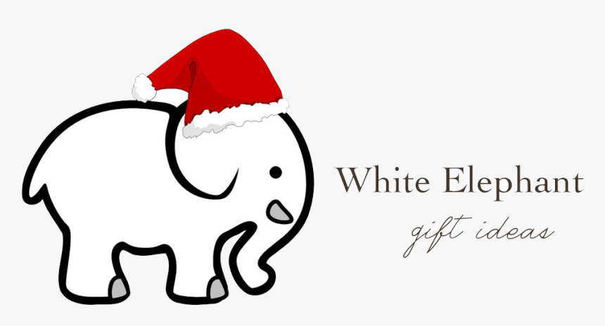 Transparent Gift Tag Clipart Black And White - White Elephant, HD Png Download